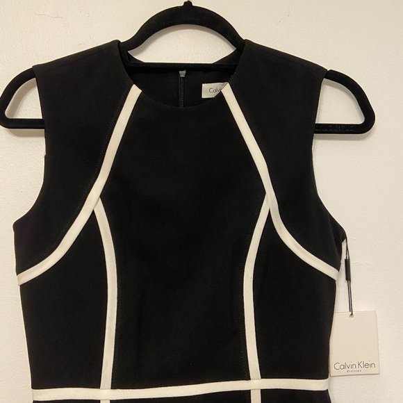 NWT Calvin Klein Business Black Dress Sheath - Picture 4 of 7